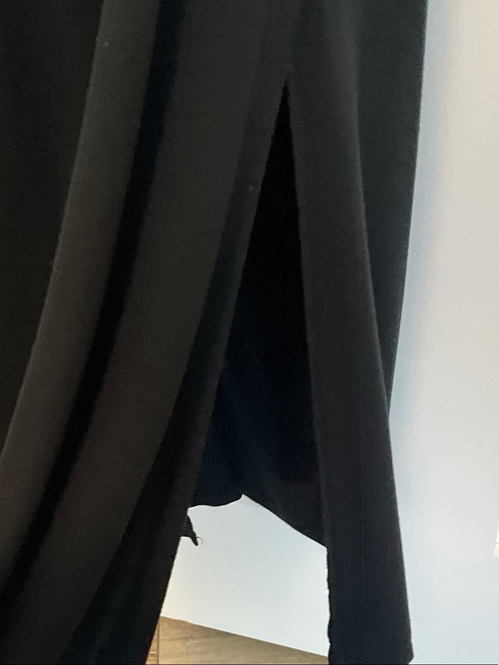 Black Sleeveless Maxi Dress with Draped Side Detail - Picture 14 of 14